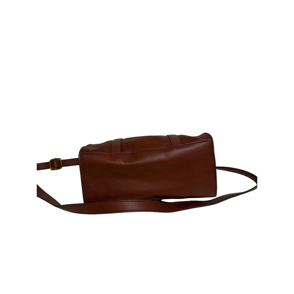 FOSSIL Kingston Satchel Handbag Brown Leather with Crossbody Strap - Picture 5 of 10